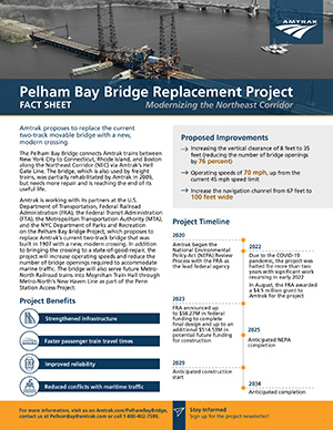 Fact Sheet: Pelham Bay Bridge Replacement Project